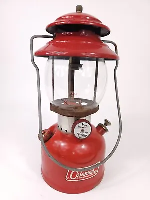 Vtg 1965 Coleman 200A Red Single Mantle Lantern • $79.93