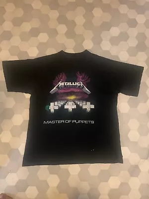 Metallica Master Of Puppets Black Men’s Sz XL Preowned Reprint • $14.99