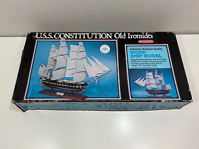 Vintage 1976 Scientific Wooden Ship Model KIT 300 USS Constitution Bicentennial • $29.99