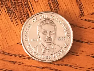 1 X MAKERS Of The MILLENNIUM COIN / MEDAL. ALEXANDER FLEMING. ISSUED 2000. • £1