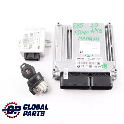 BMW Z4 E85 2.0 N46 150HP Engine Module ECU Kit DME 7565300 + EWS + Key Manual • $358.54