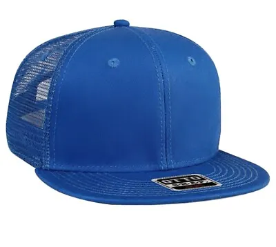 Brand New Royal Blue Cap Hat Mesh Trucker Snapback Vintage Style Flat Bill Adult • $9.45