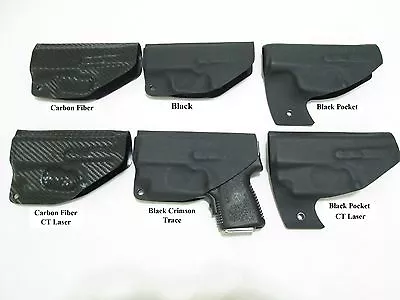 Custom Kydex IWB Holster Kahr CM9 PM9  3 Styles Black Carbon Fiber Or Pocket • $29.98