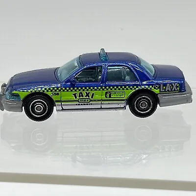 Matchbox Ford Crown Victoria Taxi Green Blue Diecast • $3.80