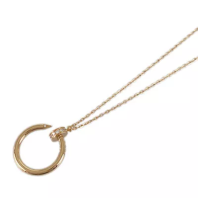 CARTIER Juste Un Clou Pink Gold Diamond Necklace • $3397