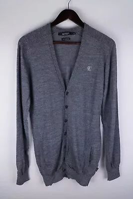 Tiger Of Sweden MAGNETO Men Cardigan Knit Casual Button Front Merino Wool Size M • £33.54