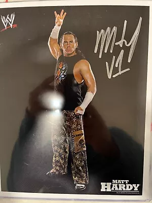 Matt Hardy Signed 8x10 Photo Aew Wrestling Hardy Boyz Wwe Wwf Autograph • $25