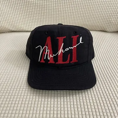 Vintage Nutmeg Mills Muhammad Ali Boxing Wool Snapback Cap Hat Used Rare VTG • $100