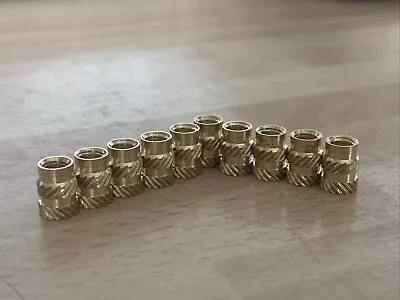 M5* 7.1 *9.5 Brass Nut Inserts Heat Inserts 3d Printer Inserts X 10 • £5