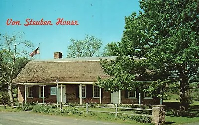 Postcard NJ North Hackensack Von Steuben House Chrome Vintage PC A4801 • $5