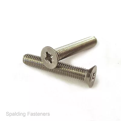 £2.17 • Buy Countersunk Machine Screws Pozi Drive Screw A2 Stainless  M3,m3.5 M4 M5 M6