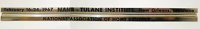 Triangular Scale Drafting Ruler Tulane New Orleans Homebuilders 1967 Vintage • $3.95