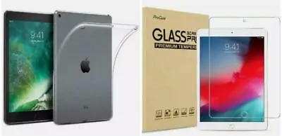 Clear Silicone Slim Gel Case+Glass Screen Protector 10.9  For IPad 10th Gen 2022 • £6.45