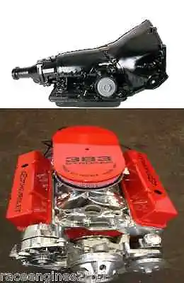 350 Th350 Motor/tranny Combo 435hp Roller Turn Key Chevy Crate Engine Sbc 383383 • $9100