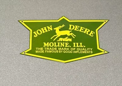 Vintage 15” John Deere Deer  Porcelain Sign Car Gas Truck Gasoline Oil • $149.99