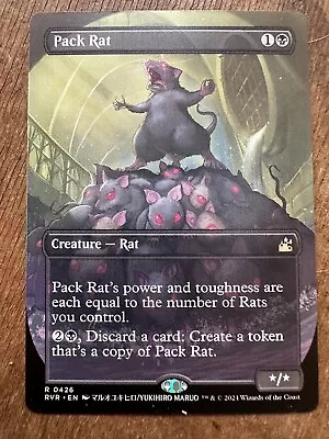 Pack Rat - Anime Borderless Mint English Magic The Gathering MTG Ravnica • $5.99