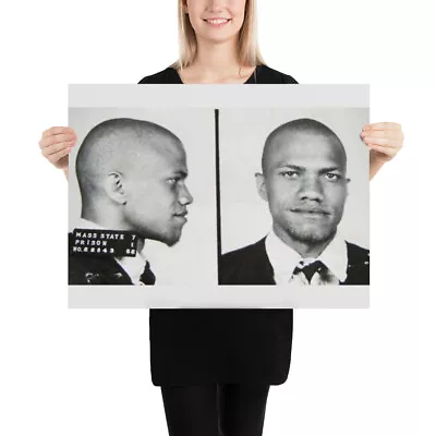 Malcolm X Mug Shot Mugshot 2 Poster • $12