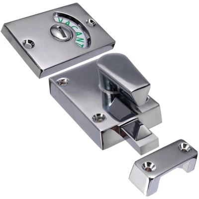 $17.33 • Buy Stainless Bathroom Toilet Privacy  Door Lock Indicator Vacant Engaged