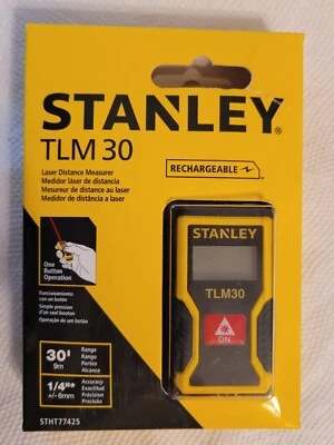 $25 • Buy Stanley TLM 30 Laser Distance Measurer New Rechargeable 