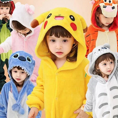 £10.99 • Buy Unisex Onesiee Fancy Dress Animal Costume Hoodies Pajamas Sleep Girls Boys Kids