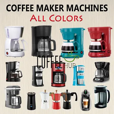 Coffee Maker Machines American Drip Coffee Brewer Lot Espresso Cup All Colors • $240