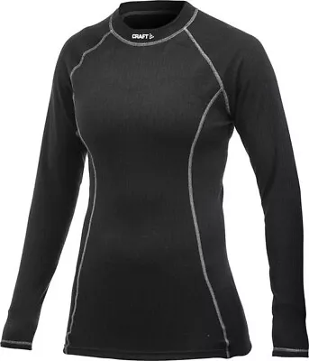 Craft Active Crewneck Long Sleeve Womens Baselayer - Black - XL • £25