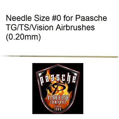 Paasche Airbrush Needle Size #0 For Paasche TG/TS/Vision Airbrushes (0.20mm) • $10.24