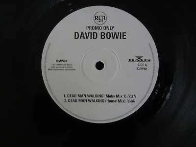 David Bowie 12” WHITE LABEL PROMO Like A Dead Man Walking (1997 BMG/RCA) NM/VG • £25