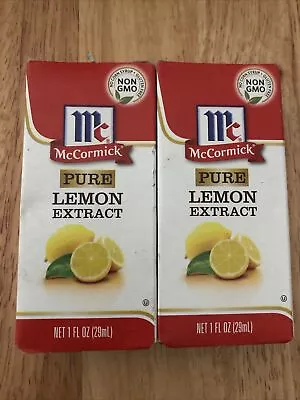 McCormick Pure Lemon Extract - Pack Of 2 Bottles 1 FL OZ Each • $18.50