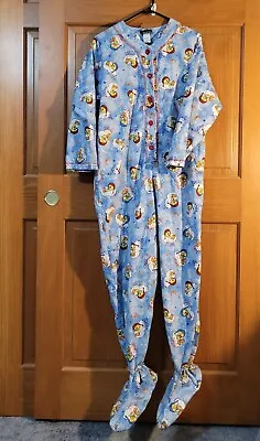 Looney Tunes Tweety Bird Footed Pajamas Unisex Size S  VTG 1998 Sleepy Tweety • $29.95