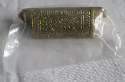 $9.25 • Buy Brass Drawer Pull Victorian East Lake Style Cabinet Pull Bin Cup Pull NOS