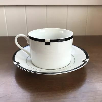 Mikasa Midnight Coffee Tea Cup & Saucer Set • $9.50