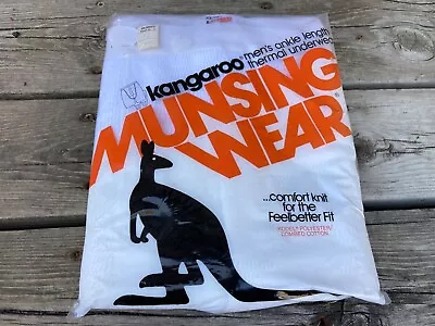 VTG Munsingwear Kangaroo Mens Ankle Length Thermal Underwear Sz XL Made In USA • $34.95