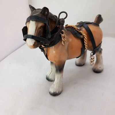 £15 • Buy Vintage Leebentley Pottery Stoke On Trent Shire Horse Figurine