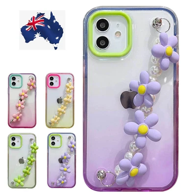 $11.69 • Buy Cover For IPhone 13 Pro Max 12 11 XS  XR Case Gradient Clear 3 In 1 With Strap