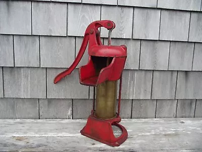 Antique Columbiana Brass Cast Iron Farm Kitchen Off Grid Pitcher Hand Pump #1 • $134.95