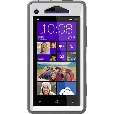 Otterbox Defender Series Case For HTC Windows Phone 8X - Glacier White • $5.99