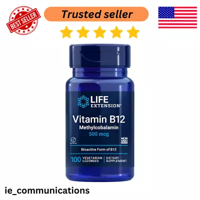 Vitamin B12 Methylcobalamin 500mcg - Energy & Brain Health Supplement - Sugar Fr • $10.20