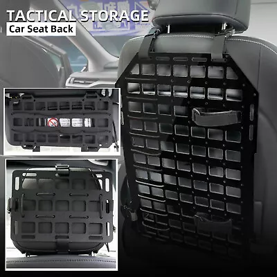 Car Seat Back/Sun Visor/Headrest Tactical Rigid MOLLE Panel Storage Universal • $11.39