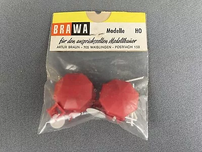 Vintage Brawa HO Scale Patio Umbrella Tables 4 Pcs - #673 - NIB - Please READ • $25.65