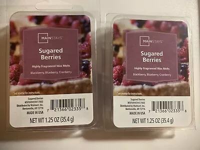 2 Pack Mainstays Scented Wax Cubes SUGARED BERRIES   1.25 OZ • $7.49