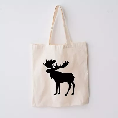 Moose Forest AnimalTote Bag Handmade • $12.99