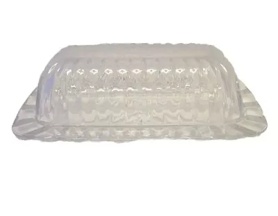 Mikasa Royal Suite Vintage Clear Butter Dish  • $25.99