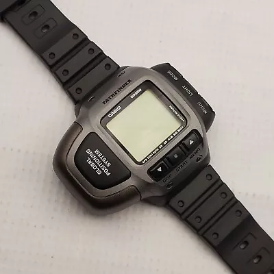 RARE VINTAGE CASIO Pathfinder PAG-2GP GPS DIGITAL Watch NO CHARGER NO BATTERY  • $99