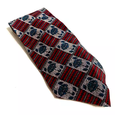 Bugatchi Uomo Michael Jordan Tie Mens Necktie Silk Multi Color 60 Long 3.75 Wide • $14.99