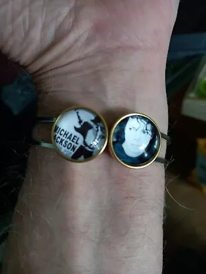 £4.99 • Buy Michael Jackson Expanding Snap Button Jewellery Bracelet Plus 2 Buttons 
