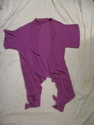 Marks And Spencer Pink / Purple Throw Over Cardigan Size 16 • £4.99