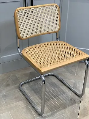 Cesca Marcel Breuer Chair Made In Italy Mid Century Retro 1970s Habitat Style • £97