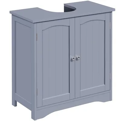 £38.99 • Buy Bathroom Under Sink Storage Basin Cabinet With Double Doors And Adjustable Shelf