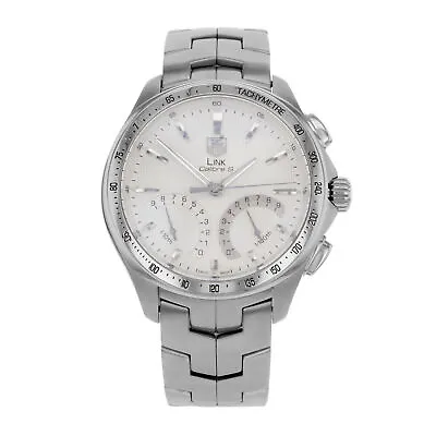 TAG Heuer Link Chronograph Silver Dial Steel Quartz Mens Watch CAT7011.BA0952 • $2624.99